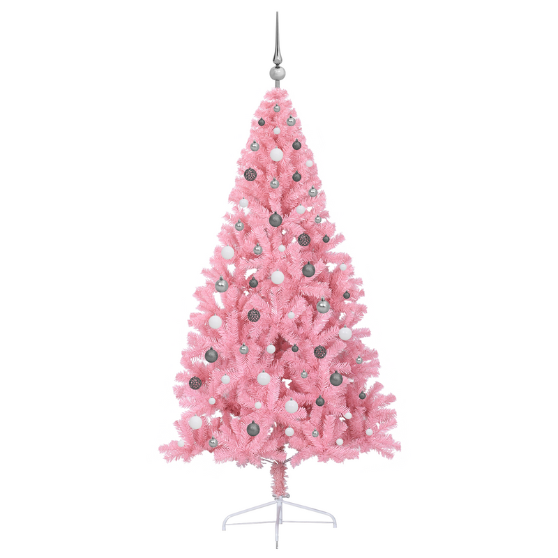 Artificial Christmas Tree Pink 210 cm PVC
