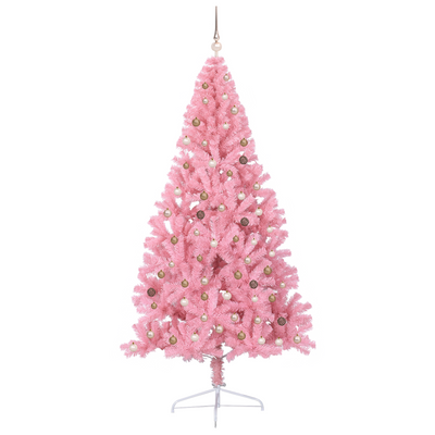 Artificial Christmas Tree Pink 240 cm Plastic