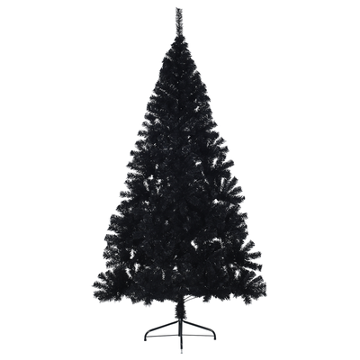 Artificial Christmas Tree Black 210 cm Plastic