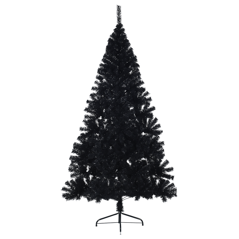 Artificial Christmas Tree Black 210 cm Plastic