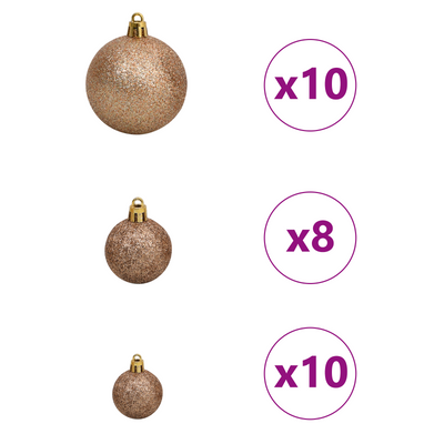 Artificial Christmas Tree Black 210 cm Plastic
