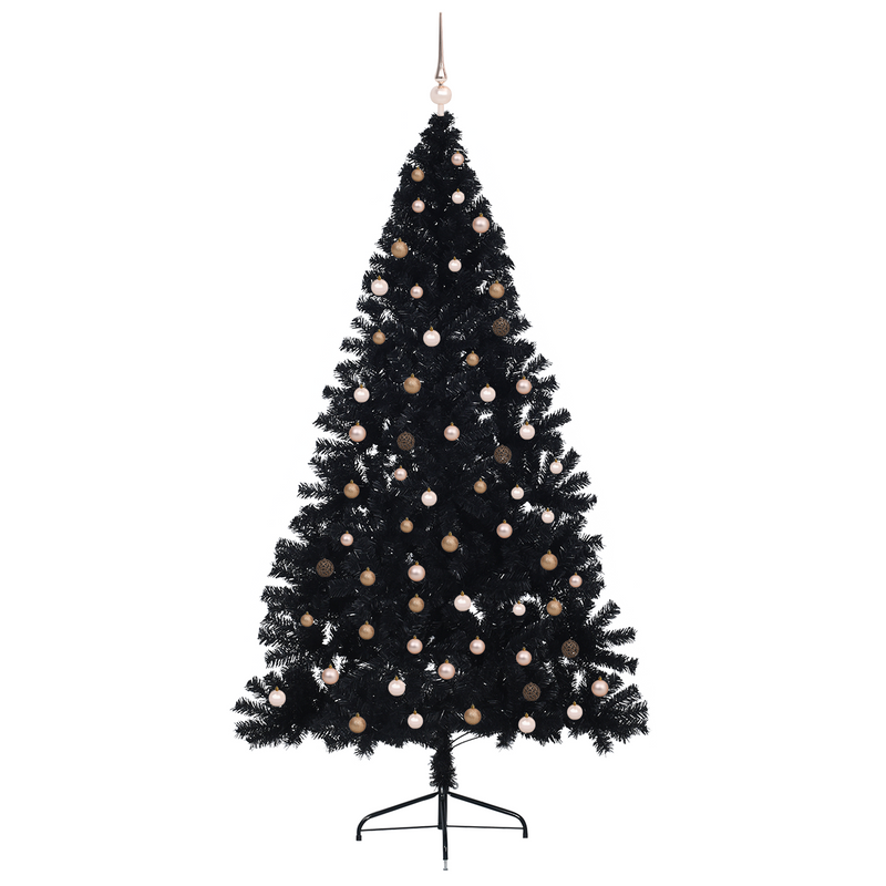 Artificial Christmas Tree Black 240 cm Plastic
