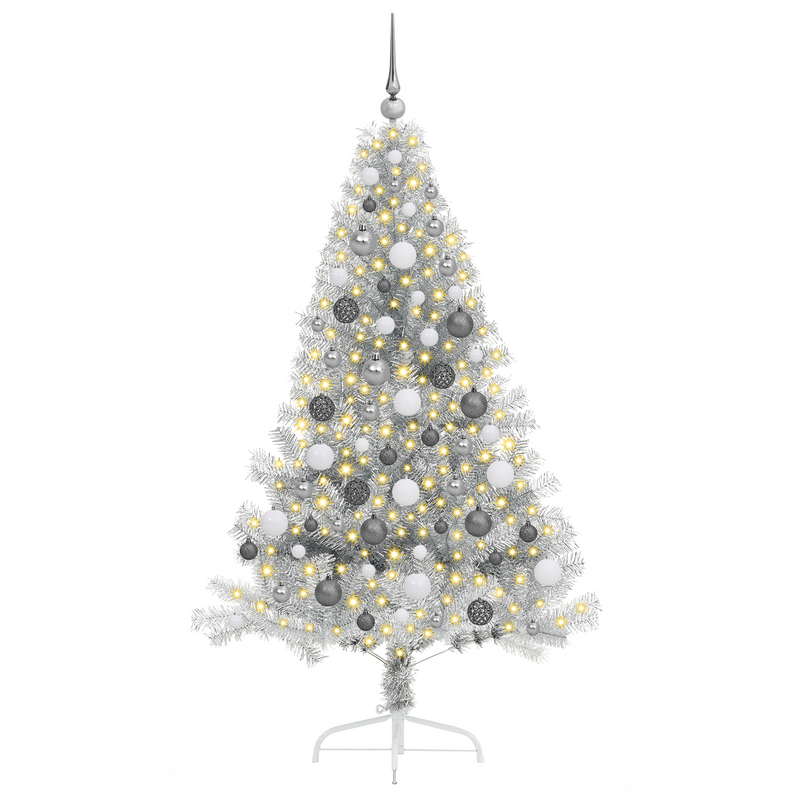 Artificial Christmas Tree Silver 180 cm Steel