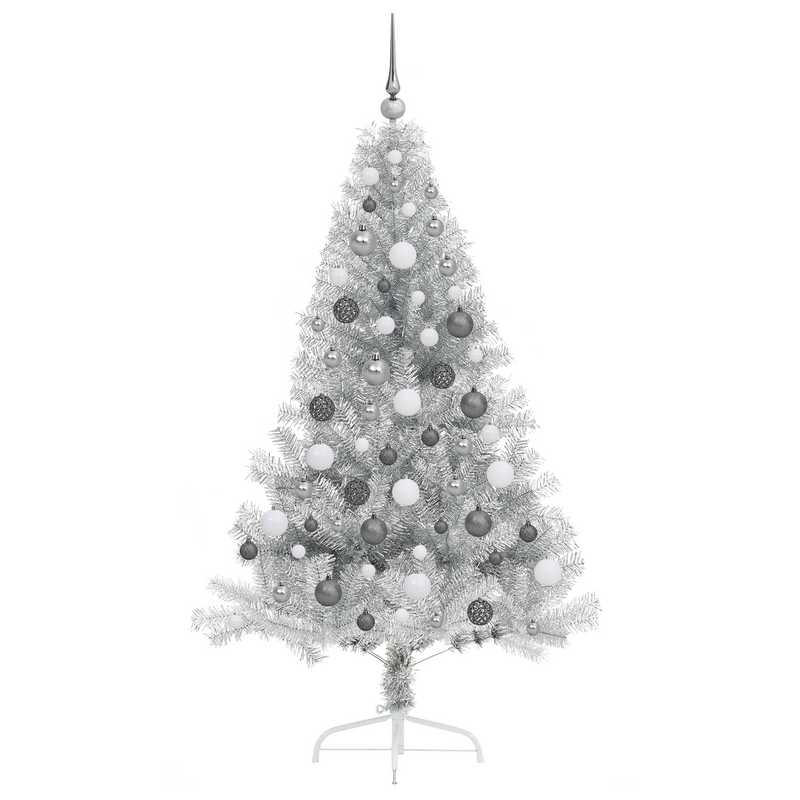 Artificial Christmas Tree Silver 180 cm Steel