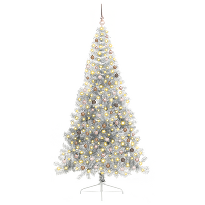 Artificial Christmas Tree Silver 240 cm PET