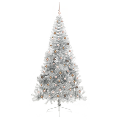 Artificial Christmas Tree Silver 240 cm PET