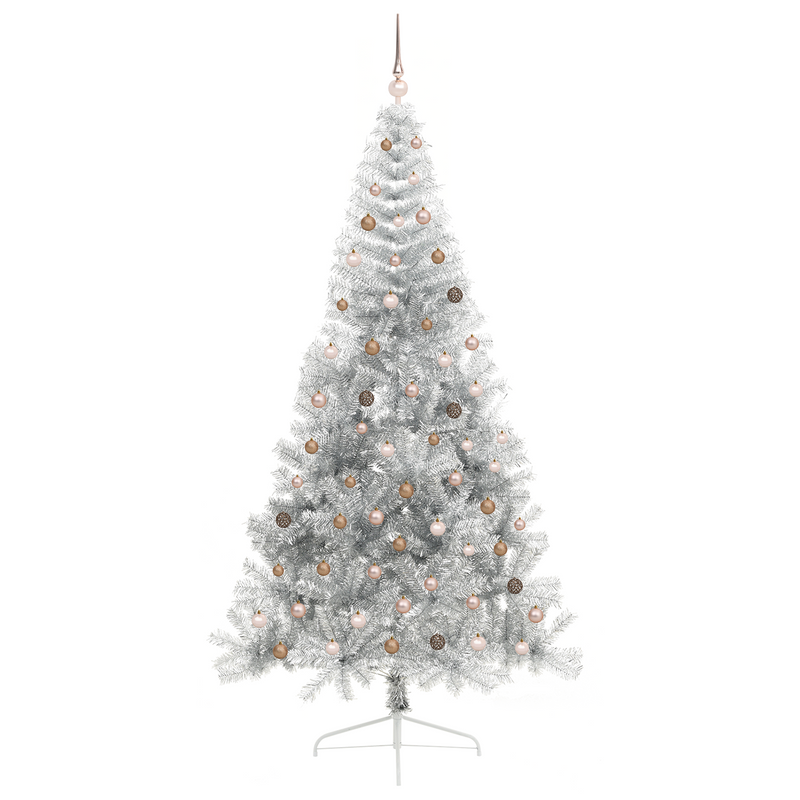 Artificial Christmas Tree Silver 240 cm PET
