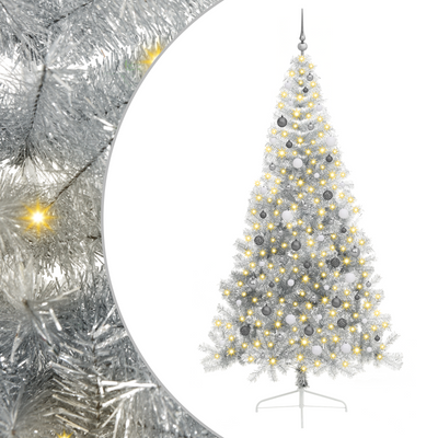 Artificial Christmas Tree Silver 240 cm PET