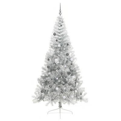 Artificial Christmas Tree Silver 240 cm PET