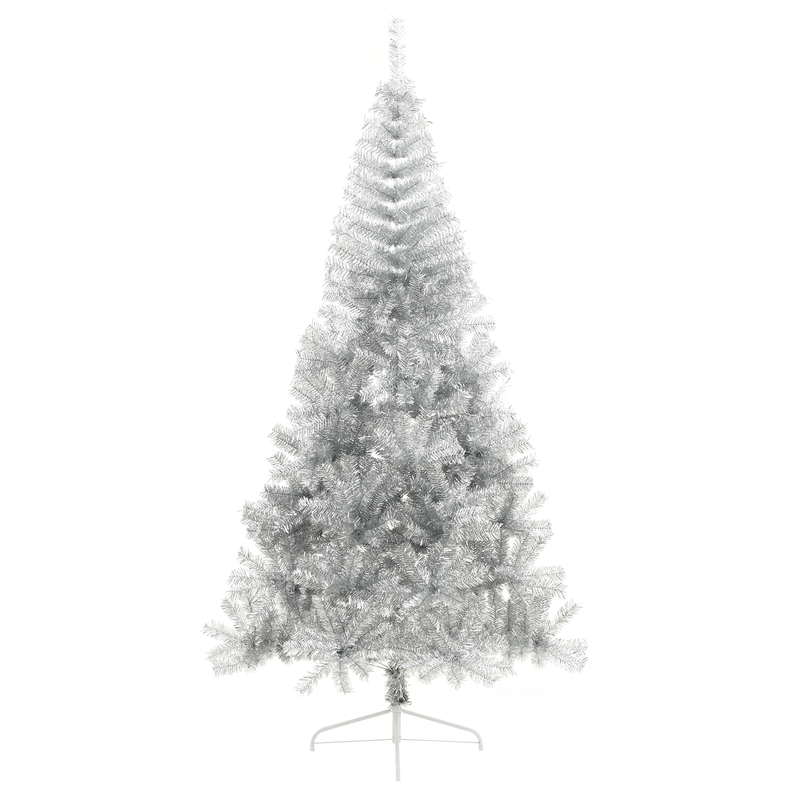 Artificial Christmas Tree Silver 240 cm PET