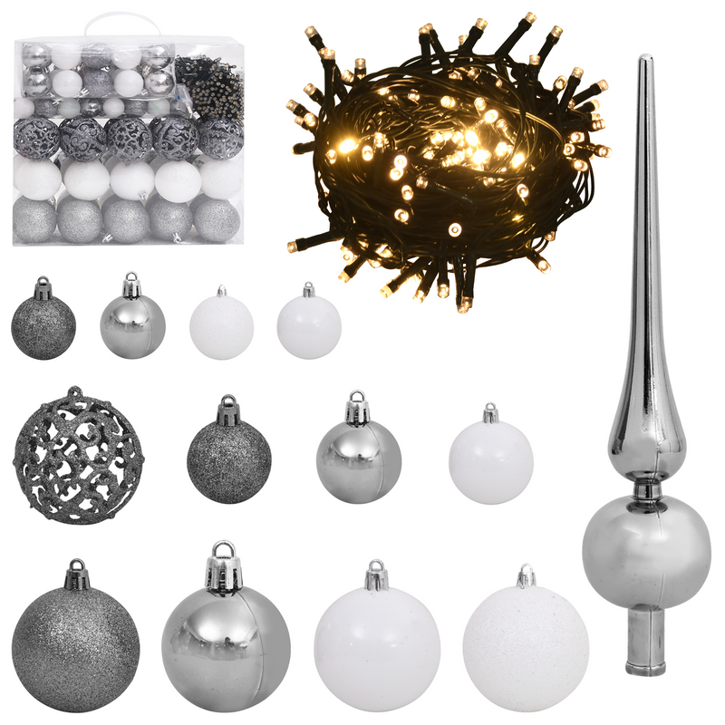 Artificial Christmas Tree Silver 240 cm PET