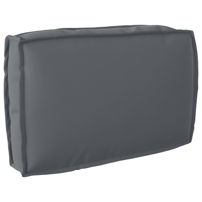 Pallet Cushion Set 3 pcs Anthracite 60x120x12cm 60 x 40 x 12 cm