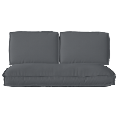 Pallet Cushion Set 3 pcs Anthracite 60x120x12cm 60 x 40 x 12 cm