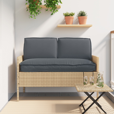 Pallet Cushion Set 3 pcs Anthracite 60x120x12cm 60 x 40 x 12 cm