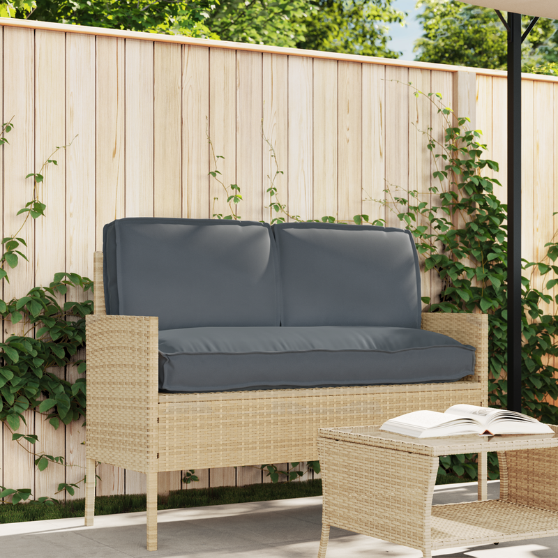Pallet Cushion Set 3 pcs Anthracite 60x120x12cm 60 x 40 x 12 cm