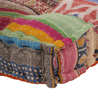 Patchwork Fabric Pallet Sofa Cushion