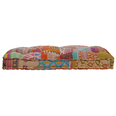 Patchwork Fabric Pallet Sofa Cushion