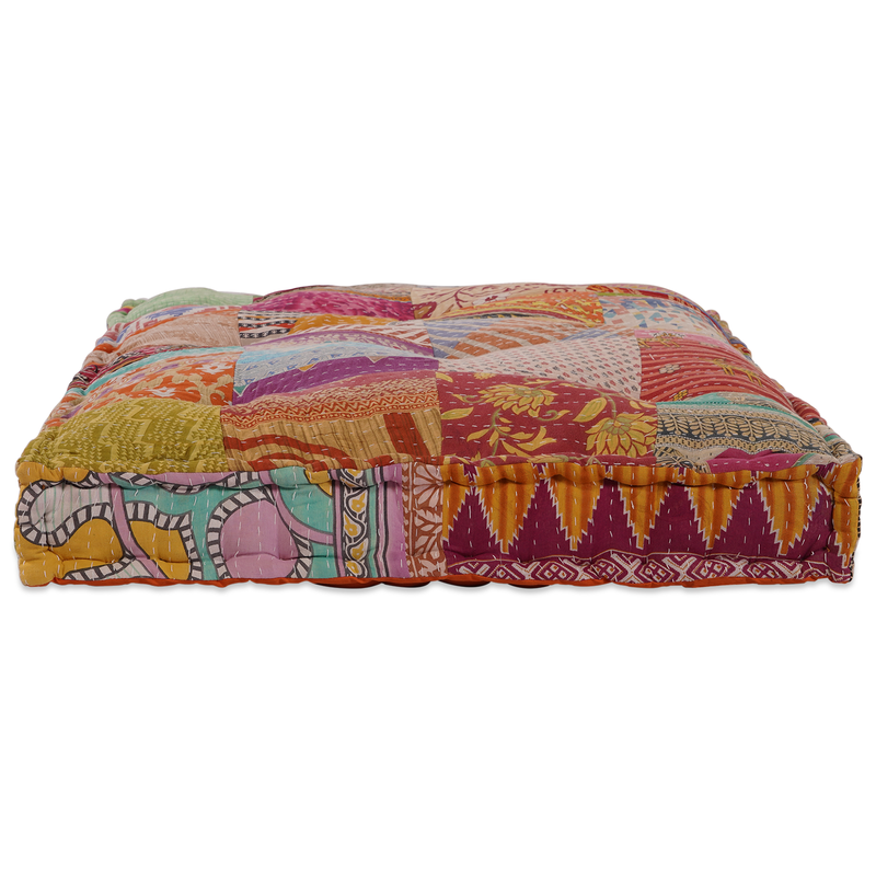 Patchwork Fabric Pallet Sofa Cushion