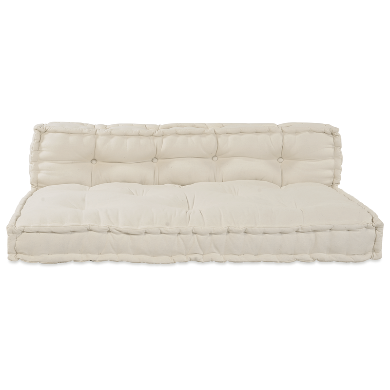 Pallet Sofa Cushion 2 pcs Cream Fabric