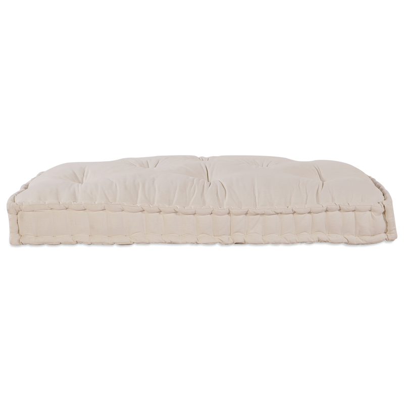 Cream Fabric Pallet Sofa Cushion