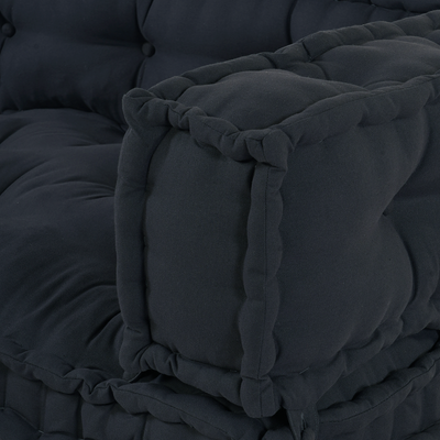 Pallet Sofa Cushion with Arm and Back Support - Anthracite Fabric