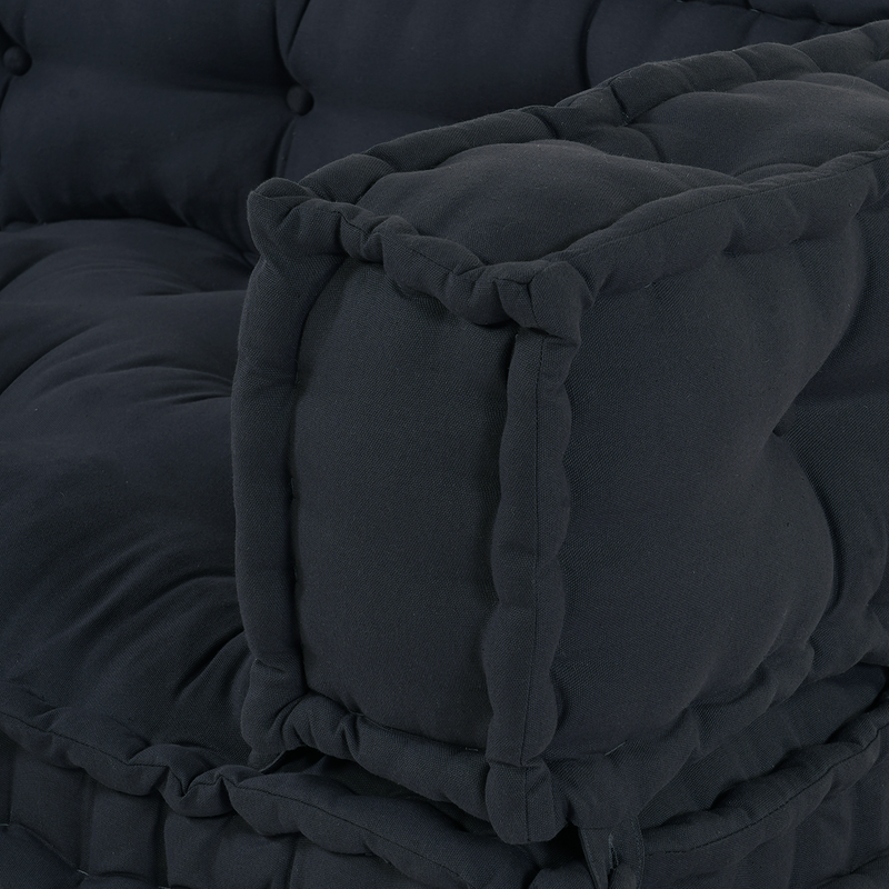 Pallet Sofa Cushion with Arm and Back Support - Anthracite Fabric
