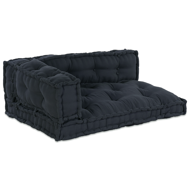 Pallet Sofa Cushion with Arm and Back Support - Anthracite Fabric
