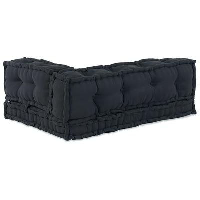 Pallet Sofa Cushion with Arm and Back Support - Anthracite Fabric