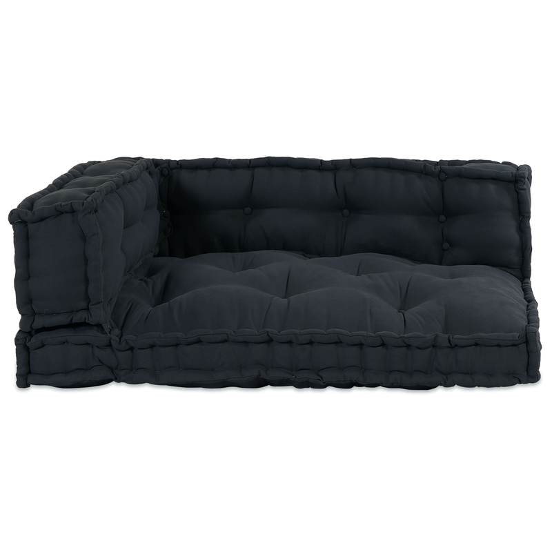 Pallet Sofa Cushion with Arm and Back Support - Anthracite Fabric