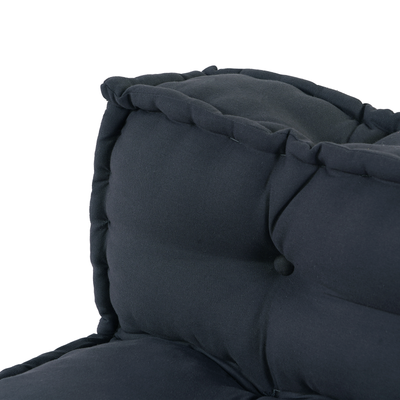 Pallet Sofa Cushion with Back Support - Charcoal Fabric