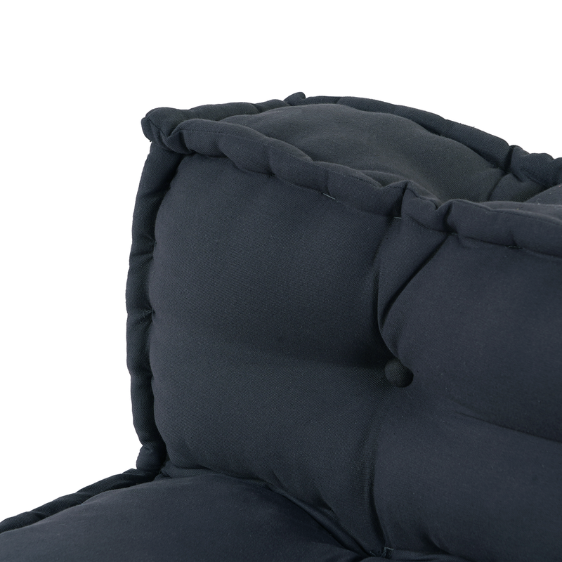 Pallet Sofa Cushion with Back Support - Charcoal Fabric