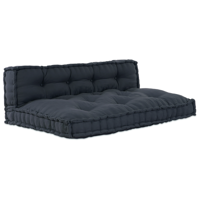 Pallet Sofa Cushion with Back Support - Charcoal Fabric
