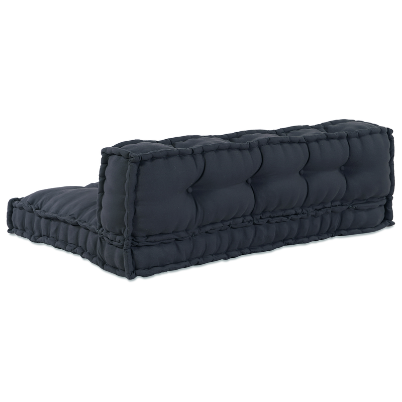 Pallet Sofa Cushion with Back Support - Charcoal Fabric