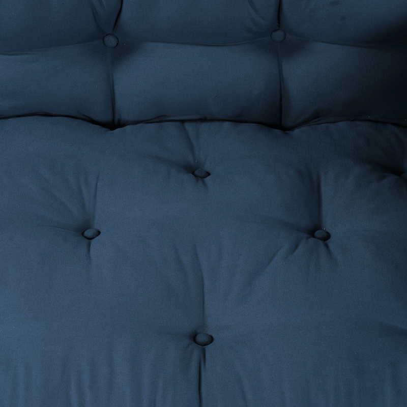 Pallet Sofa Cushion with Arm and Back Support - Blue Fabric