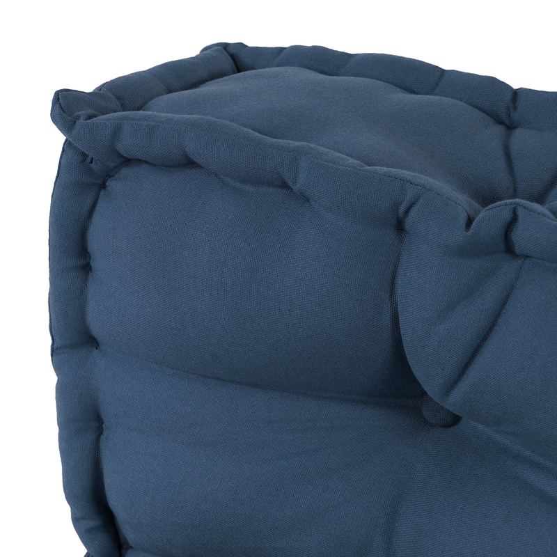 Pallet Sofa Cushion with Back Support - Blue Fabric