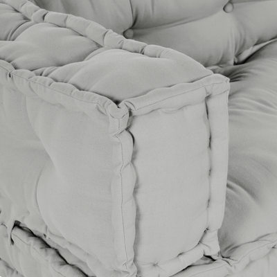 Pallet Sofa Cushion with Arm and Back Support - Grey Fabric