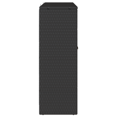 Storage Cabinet Black 100x36x102 cm Rattan