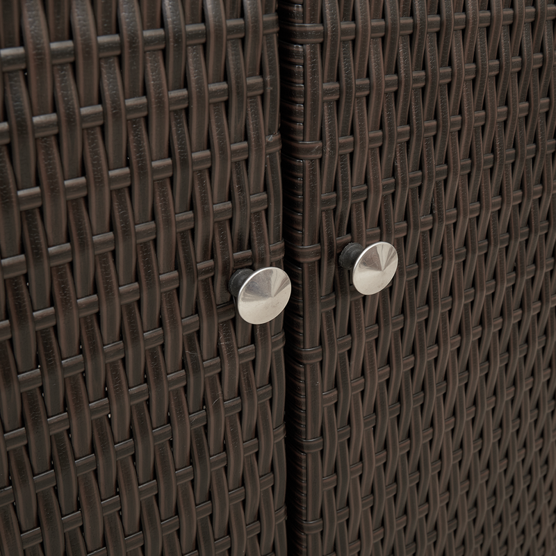 Storage Cabinet Brown 100x36x102 cm Rattan