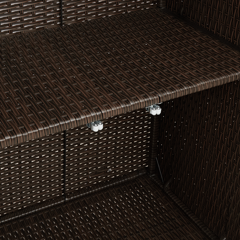 Storage Cabinet Brown 100x36x102 cm Rattan