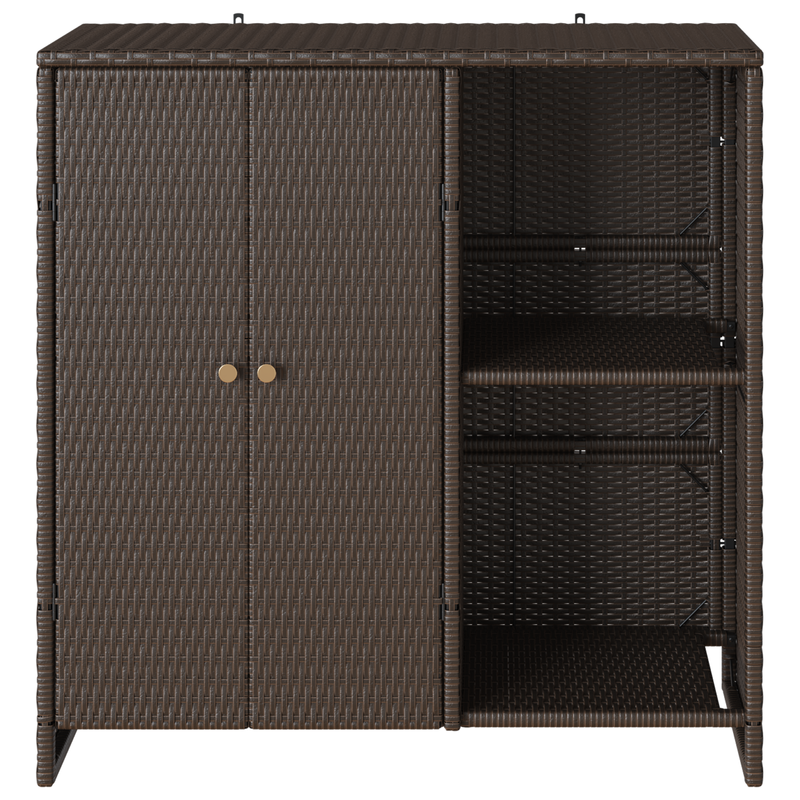 Storage Cabinet Brown 100x36x102 cm Rattan