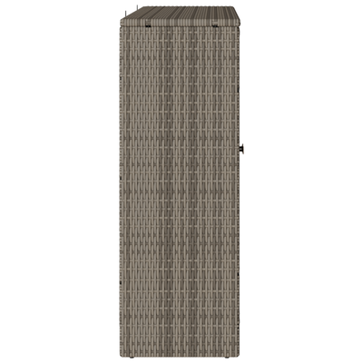 Storage Cabinet Grey 100x36x102 cm Rattan