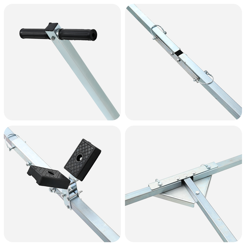 Boat Trailer with 3 Wheels, Foldable and Adjustable, 160 kg Steel