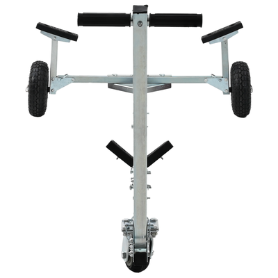 Boat Trailer with 3 Wheels, Foldable and Adjustable, 160 kg Steel