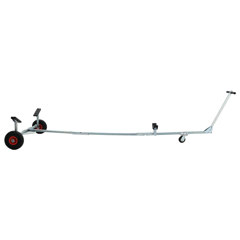 Boat Trailer with 3 Wheels, Foldable and Adjustable, 160 kg Steel