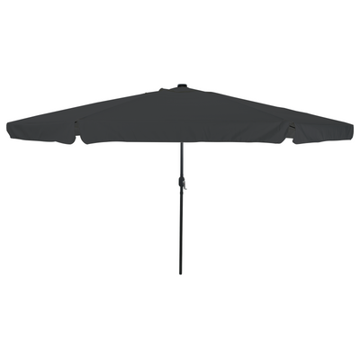 Garden Umbrella with LED Lights 395x245 cm Charcoal