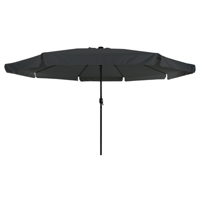 Garden Umbrella with LED Lights 395x245 cm Charcoal