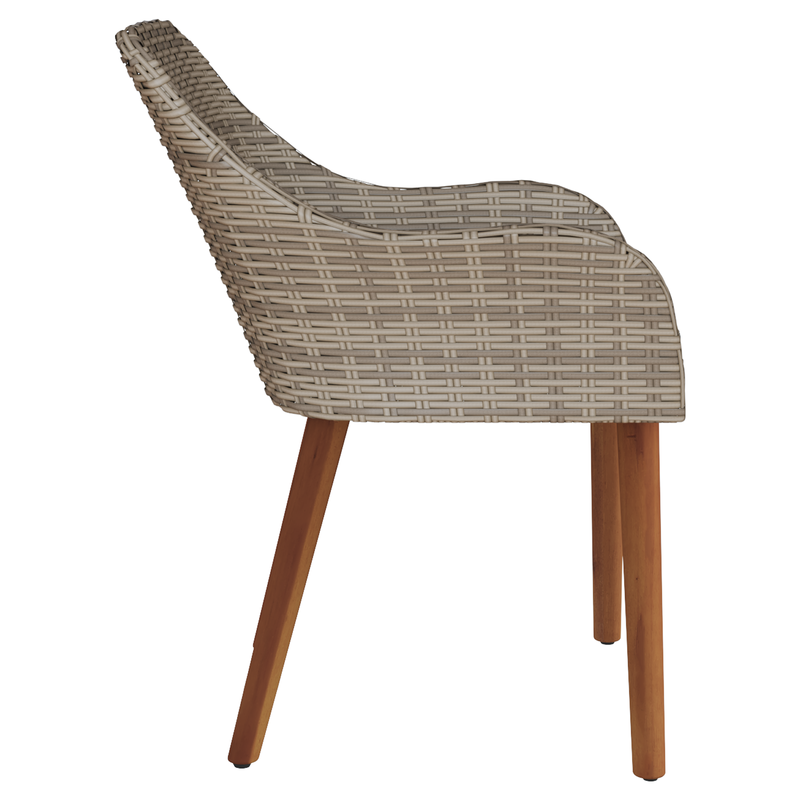 Garden Chairs with Cushions 2 pcs Black Poly Rattan