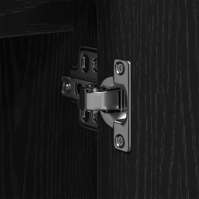 Bathroom Sink Cabinet Black Oak 60x30x60 cm Engineered Wood