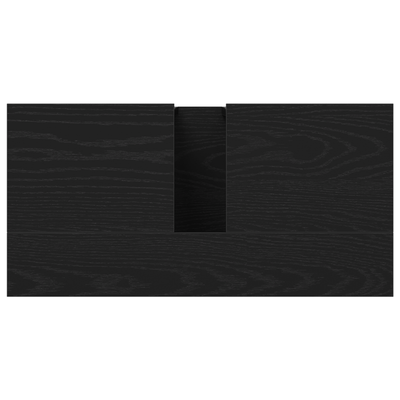 Bathroom Sink Cabinet Black Oak 60x30x60 cm Engineered Wood