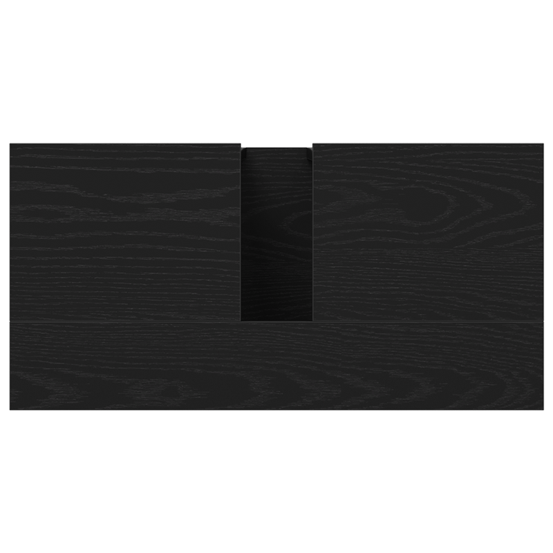 Bathroom Sink Cabinet Black Oak 60x30x60 cm Engineered Wood